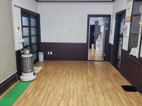 단독주택 거실 짐 정리