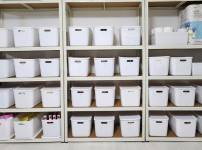 앵글 설치 후 정리수납